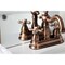 Kingston Brass KB160AXAC Heritage 4" Centerset Bathroom Faucet, Antique Copper KB160AXAC - alternate 6